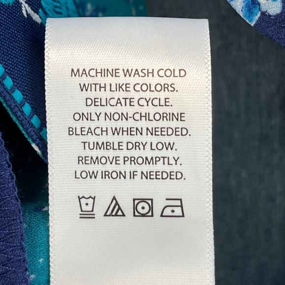 The Pioneer Woman L/XL Blue Floral Open Cardigan/ Kimono Boho/Prairie - Picture 7 of 8